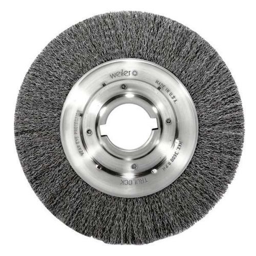 Weiler medium face width wire wheel brushe - diameter: 6&#034; wire size: .0118&#034; for sale