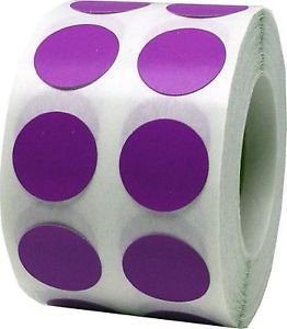 1000 small color coding dots | tiny lilac colored round dot stickers | half i... for sale