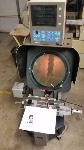 Mitutoyo PH-350 14&#034; optical comparator w/ 1um micron glass scales and DRO