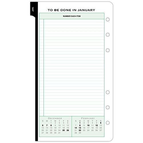 Day-Timer Two Page Per Day Reference Planner Refill 2016, January Start,Portable