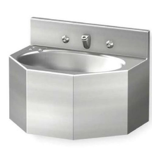 Acorn Penal Bathroom Sink, With Faucet, SS, Oval Bowl, 1657-1-BP-04-M |OV4| RL