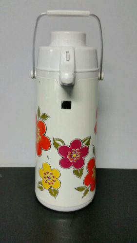 Vintage PEACOCK 17&#034; Air Pot Hot or Cold beverage server, insulated 86 oz Japan