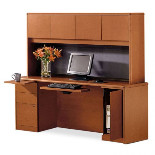 Hon office desk and hutch # 10700 series computer desk and hutch, gently used for sale