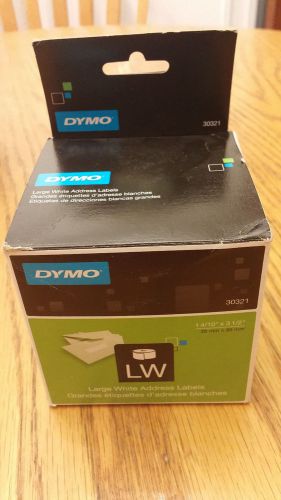 DYMO LARGE WHITE ADDRESS SHIPPING LABELS 30321 1 4/10&#034; x 3.5&#034;