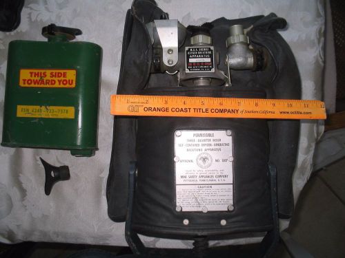 Mine safety breathing apparatus back unit for sale