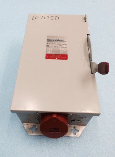 Thomas&amp;Betts HD361NF-TB Heavy Duty Safety Switch 30 Amps w/ ABL 17 F52.30A
