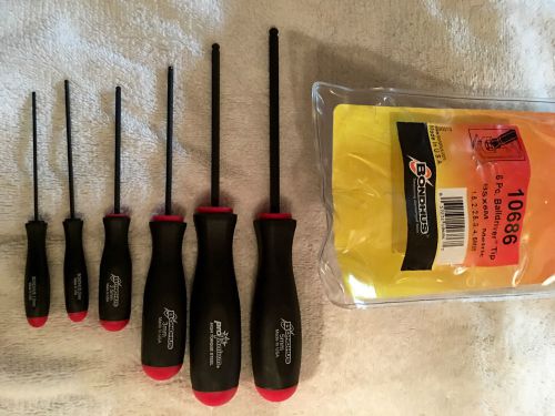 Bondhus 10686 1.5-5mm balldriver screwdrivers, 6 piece set for sale