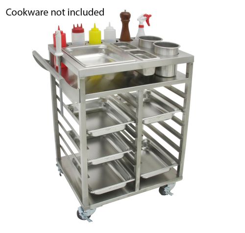 All Welded Stainless Steel Teppanyaki Ingredient Cart C-TIC