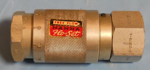 Hanna #0-21279-a 3/4&#034; flo-set speed control valve for sale