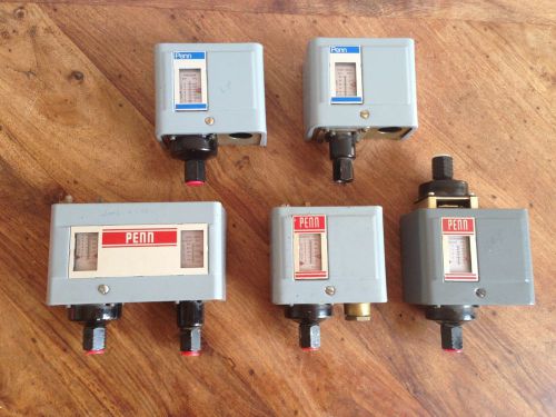 5 times penn / johnson controls pressure control units, p70ja / p70aa l@@@k for sale