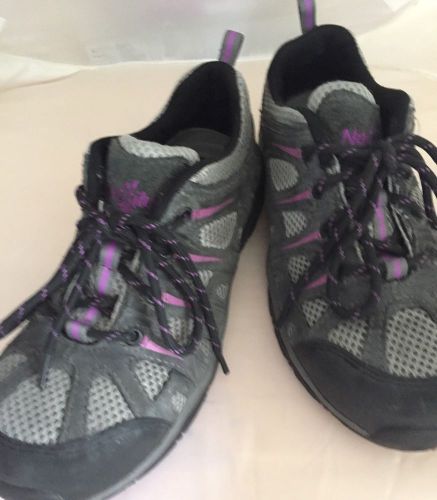 Nautilus Safety Footwear N1754 7.5W Athletic Style Shoe Women Gray &amp; Purple