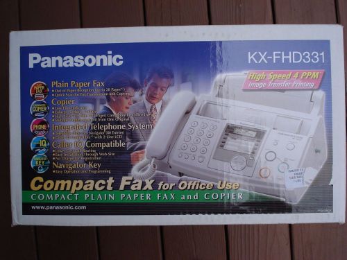 Panasonic KX-FHD331 Plain Paper Compact Fax &amp; Copier &amp; Phone / Brand NEW in Box