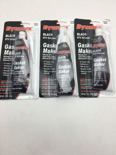 Dynatex 49200 Low Volatile RTV Silicone Gasket Maker,3pack