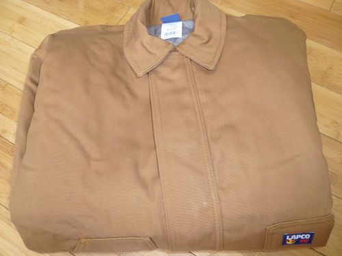 Lapco FR Welding jacket Brown size Med Reg JTFRBRDK 100% cotton New ARC 37