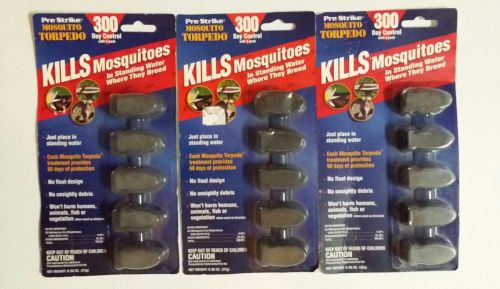 *3 PACK* PRESTRIKE Mosquito Torpedo Kills Mosquitoes in Standing Water 15 Count