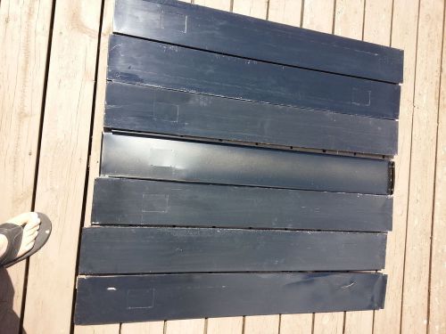 Lot of 7 Madix 4&#039; Base Kick Plate Store Metal Gondola Wall Shelving Parts