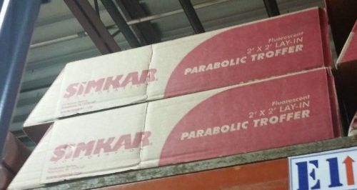 New Simkar 2x2  - 9 cell parabolic lay-in troffer light fixture