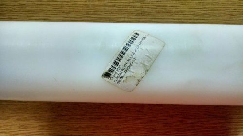 WHITE POLYMER 4&#034; PLASTIC ROD (59&#034;LONG)