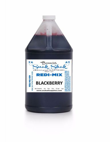 Snow Cone Syrup BLACKBERRY Flavor. 1 GALLON JUG Buy Direct Licensed MFG