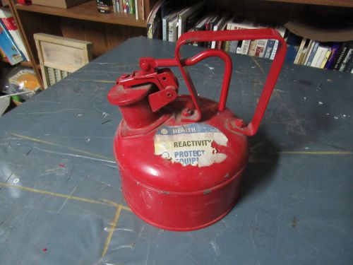 Underwriters Laboratories Safety Flammable Liquid Can,Spring Loaded Lid,MH-207