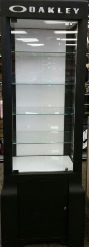 Oakley display case lighted display tower 73 tall 24 wide 14 deep for sale