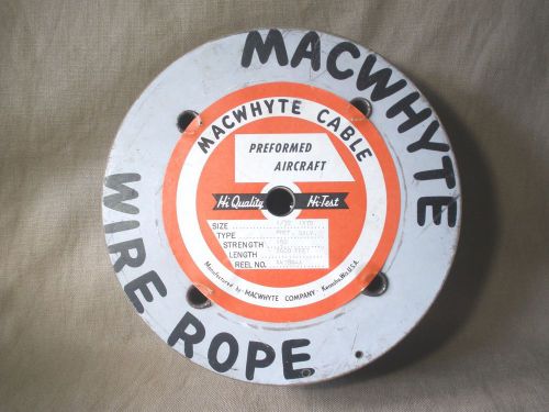 Macwhyte cable performed aircraft 1/32 1x7 wire rope 2600&#039; reel 44789-4 for sale