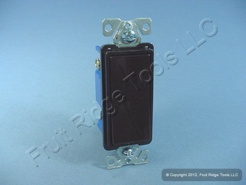 Cooper brown decorator rocker wall light switch 4-way 15a 120/277v 7504b for sale