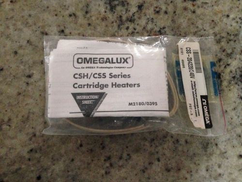 New omega css-204220//240v cartridge heater, 220w, 3/8&#034; for sale