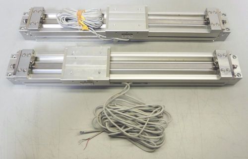 C127916 lot 2 smc my1m25-300l air slide stage linear actuator guided cylinder for sale