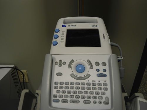 SonoSite 180 Plus Portable Ultrasound w 2Mhz Transducer, monitor and Stand