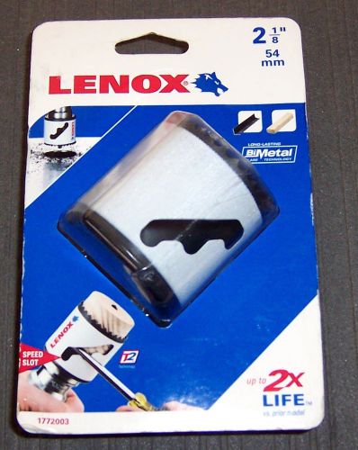 Lenox tools 1772033 2-1/8&#034; bi-metal speed slot hole saw for sale
