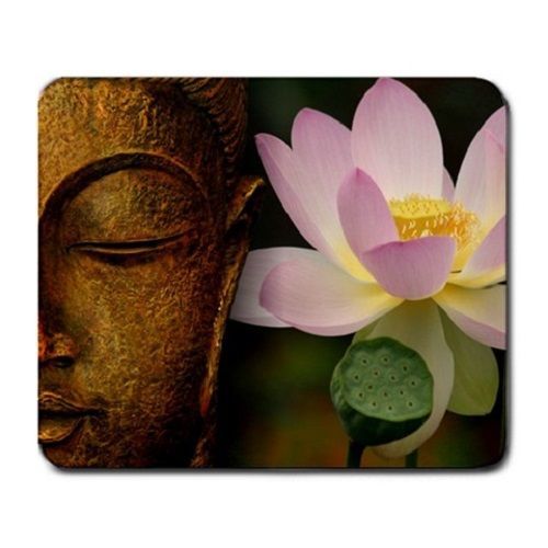 Religion Buddha Lotus Flower - Large Mousepad Pc Mouse Pad