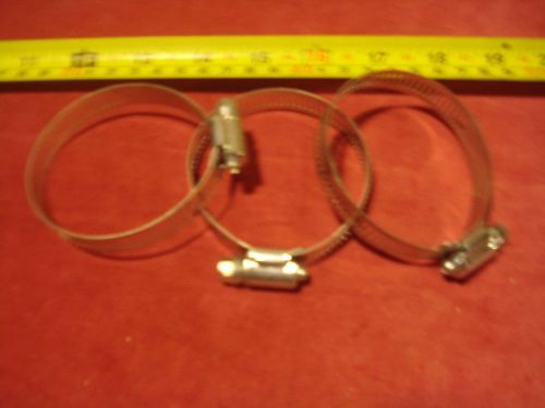 (3331.) hose clamps for up to 2&#034; dia. hose - lot of 3 for sale