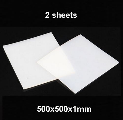2 sheets 1mm thickness 50x50cm/20&#034;x20&#034; silicone rubber sheet high temp resist for sale