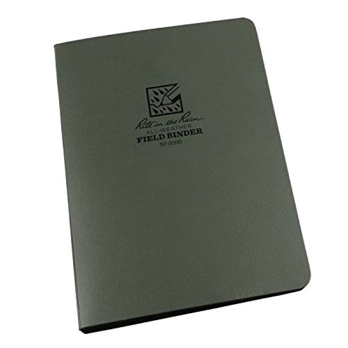 Rite in the rain tactical field ring binder - green 5 5/8&#034; x 7 1/2&#034;, new for sale