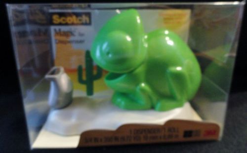 Scotch Magic Tape Dispenser Green Chameleon 3/4 x 350 inches New