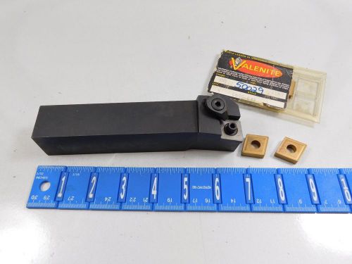 ZENIT 1-1/4&#034; TOOL HOLDER #MCLNL-20-6D COMES WITH (5) VALENITE CARBIDE INSERTS