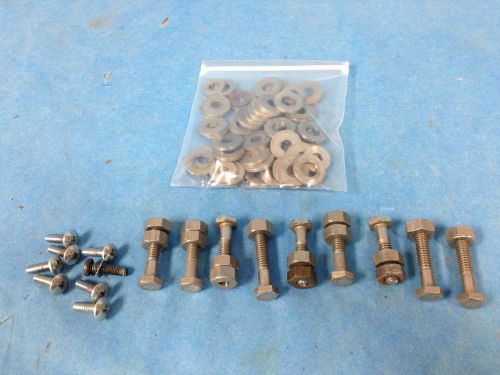Lot of size 8 nuts and bolts, screws, washers for sale