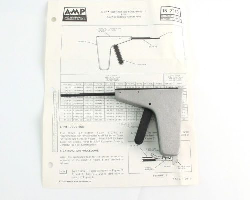 Amp tyco 91012-2 contact removal tool taper pin extractor 5120-00-114-1330 =nos= for sale