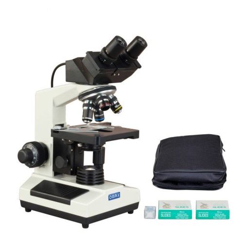40X-2000X Biological Microscope +Case+Slides+Covers with 3.0MP Built-in Camera