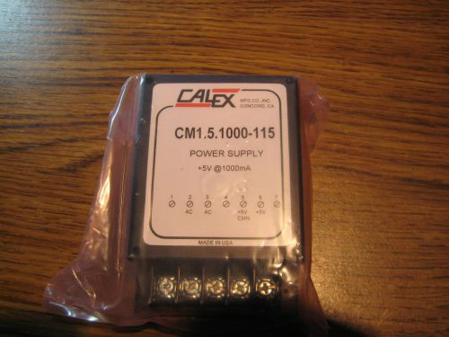 Calex 5vdc power supply, P/N CM1.5.1000-115