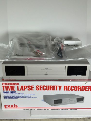 New security recorder professional exxis er0024 time lapse vhs tape date stamp for sale