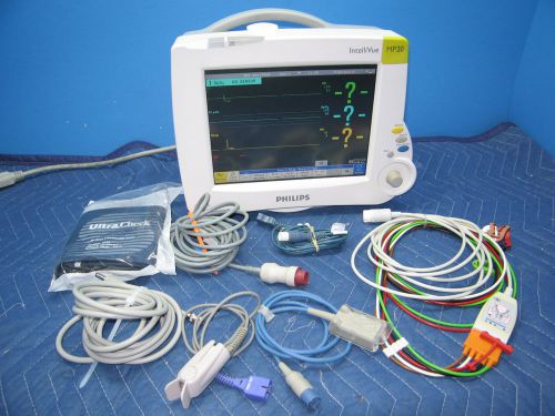 Philips MP20 IntelliVue Color Portable Patient Monitor + M3001A Recorder Waranty