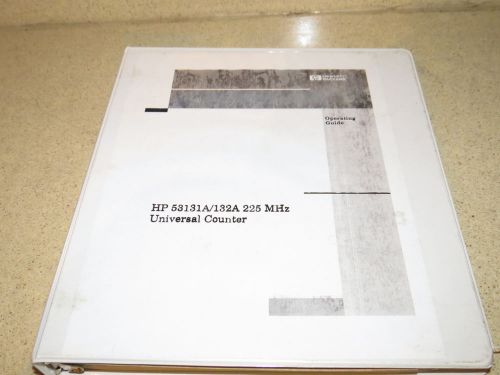 HP 53131A/132A UNIVERSAL COUNTER  MANUAL  (IN10)