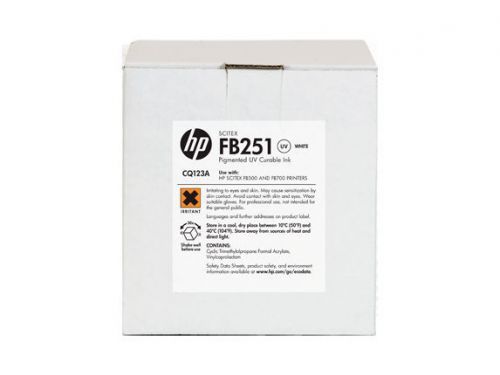 HP FB251 White UV INK for HP SCITEX FB500, FB700, FB550, FB750 Printers