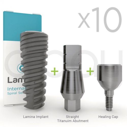 50x Dental Implant Implants LAMINA® Self-Drilling Internal Hex Compatible System