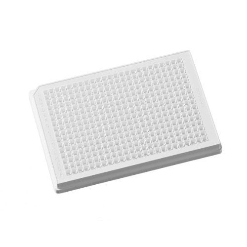 Corning 3570 polystyrene flat bottom 384 well low flange microplate, with lid, for sale