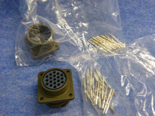 Lot of 2 CANNON-G 19 PIN CONNECTOR CA3102E20A48P-B-01