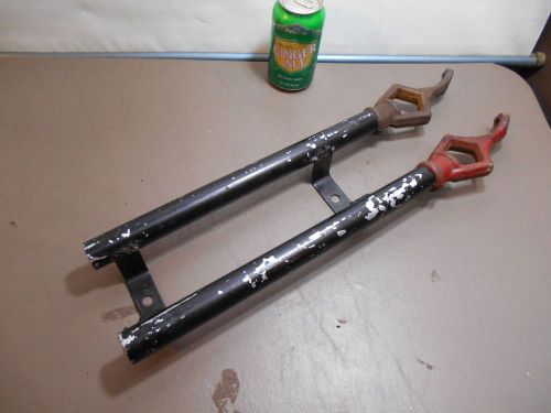 Vintage pair fire hydrant wrenches &amp; mounting bracket for sale