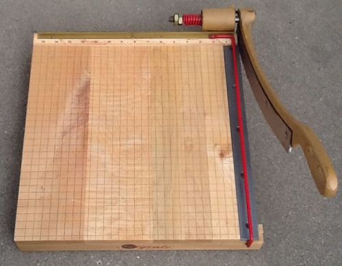 Vintage Ingento No. 5 Wood Paper Cutter Trimmer 15&#034;x 15&#034; Solid Maple- Guillotine